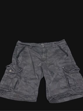 Affliction Men's Charcoal Camo Cargo Shorts